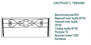 Ажурная с пиками